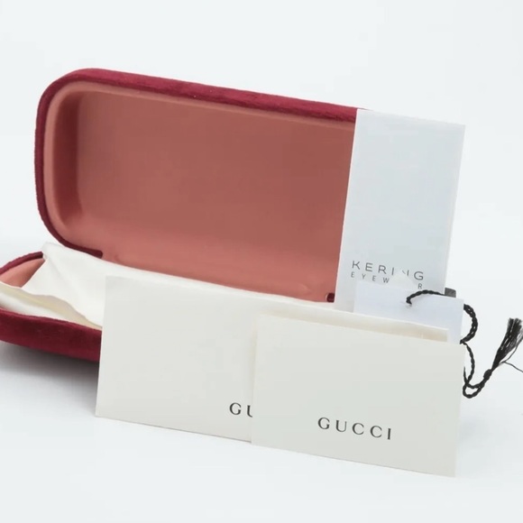 Gucci Round Web Logo Sunglasses Black GG0854SK - Picture 5 of 5